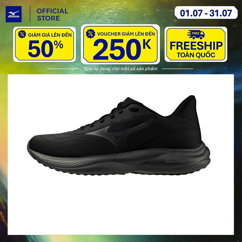 Giày Chạy Bộ Unisex Mizuno Mizuno Revolt 4 - Đen - J1GC251432