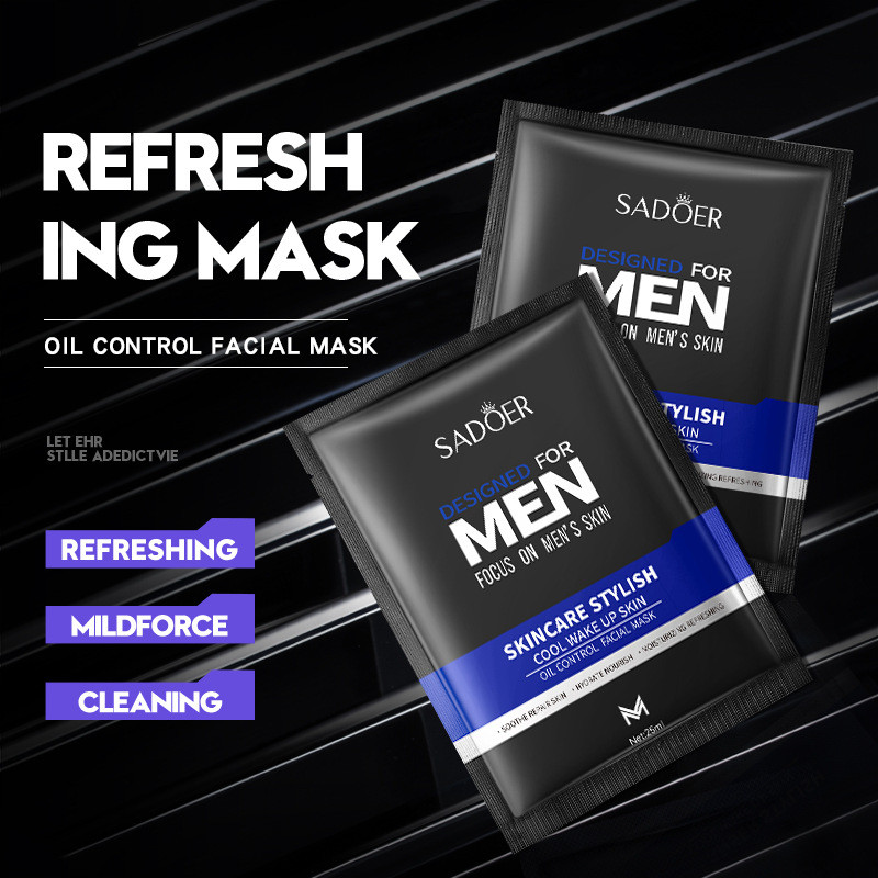 Moisturizing and Oil-Control for Cool Men maskfacial Shuangquan English New Product Facial Mask ysad