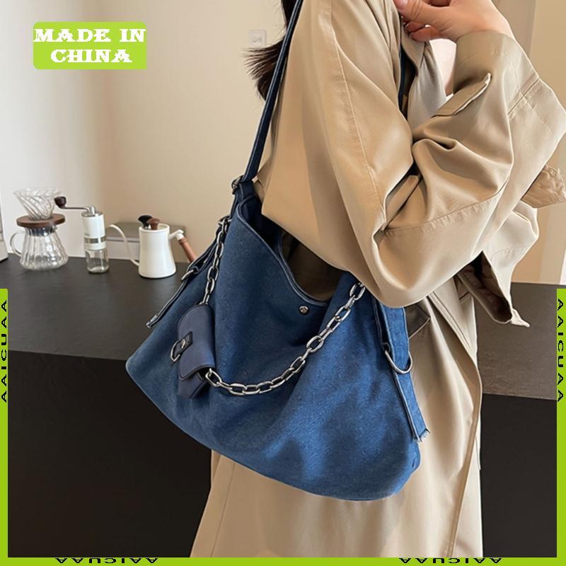 AA Tinh Tế Jeans Satchel Cho Thời Trang Cá Nhân Túi Đeo Vai Thường Ngày Ví Đeo Ngang Thích Hợp Cho N