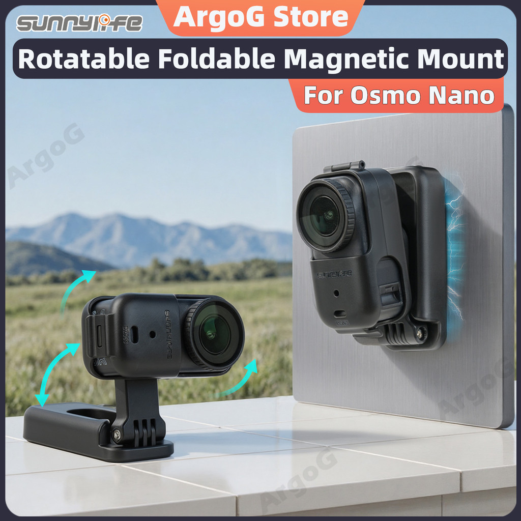 Sunnylife Đế từ tính cho Osmo Nano xoay 360° gập để bàn Phụ kiện Osmo Nano