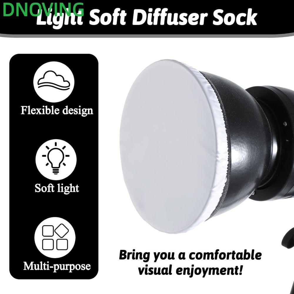 Tất khuếch tán ánh sáng mềm DNOVING, Bộ lọc vải trắng tiêu chuẩn, Vải khuếch tán Nylon 7 "180mm
