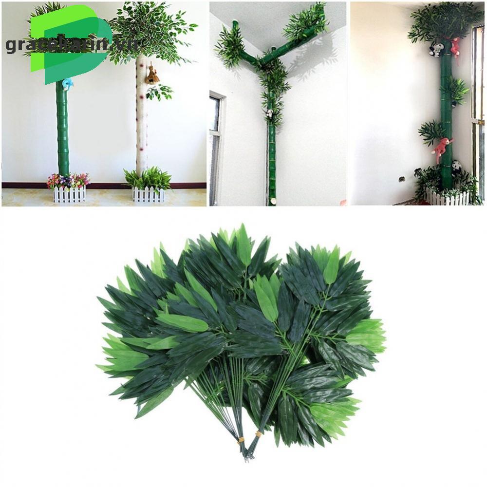 [GRCEKRIN-VN]Fake Bamboo Tree Leaves Simulation Decorations 20PCS Artificial Bamboo