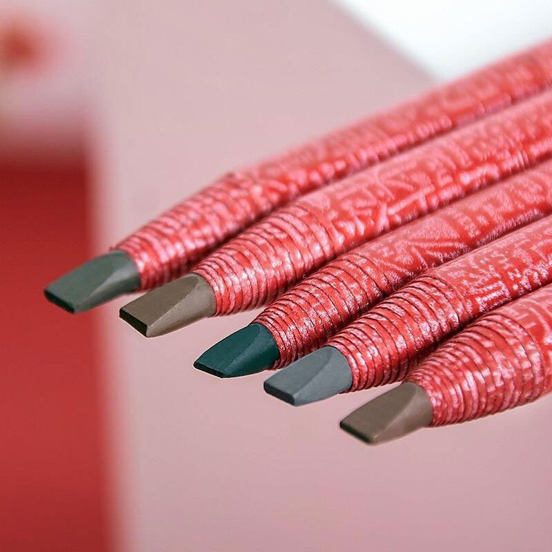 [Hàng có sẵn] 1818 Pull Line Bút chì kẻ mày Golden Rose Red Rod Tattoo Studio Không dễ dàng tháo tra