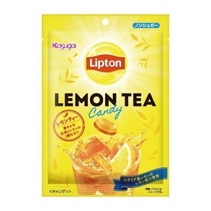 Nhập Khẩu Kasugai Lipton Lipton Kẹo Trà Sữa Kẹo Chanh Trà Đen Kẹo Cứng Đồ Ăn Nhẹ LS72726 @