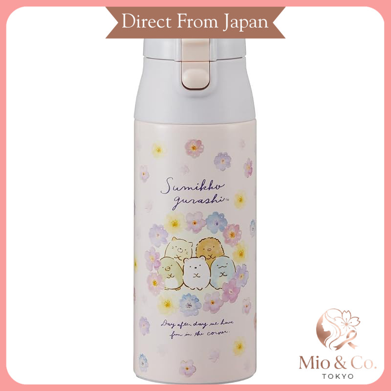 Skater 360ml Insulated Stainless Steel Water Bottle - Sumikko Gurashi Design