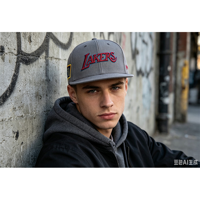 227556 Đội Lakers Mũ Snapback thêu Cotton có thể điều chỉnh