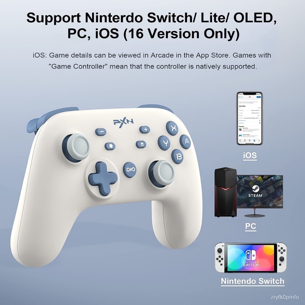 Tay cầm chơi game không dây Bluetooth PXN P50 cho Nintendo Switch Controle / iOS 16 / PC