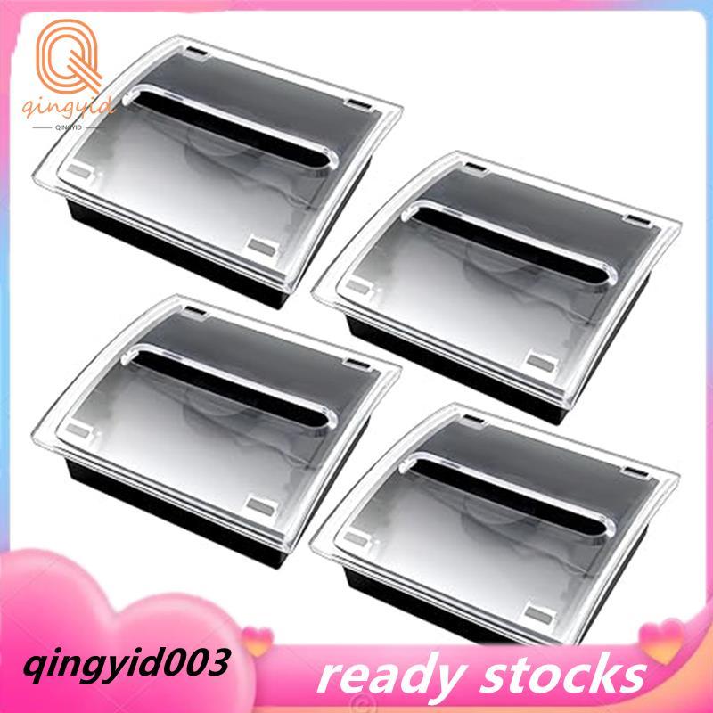 -Up Notes Dispenser Black Base Clear Top Sticky Notes Holder