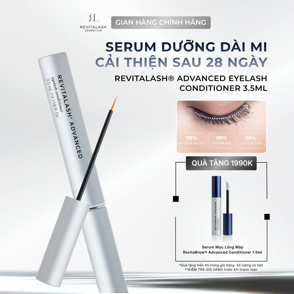 [TẶNG SERUM MÀY] Serum Mọc Mi & Làm Dài Mi - RevitaLash® Advanced Eyelash Conditioner 3.5ml