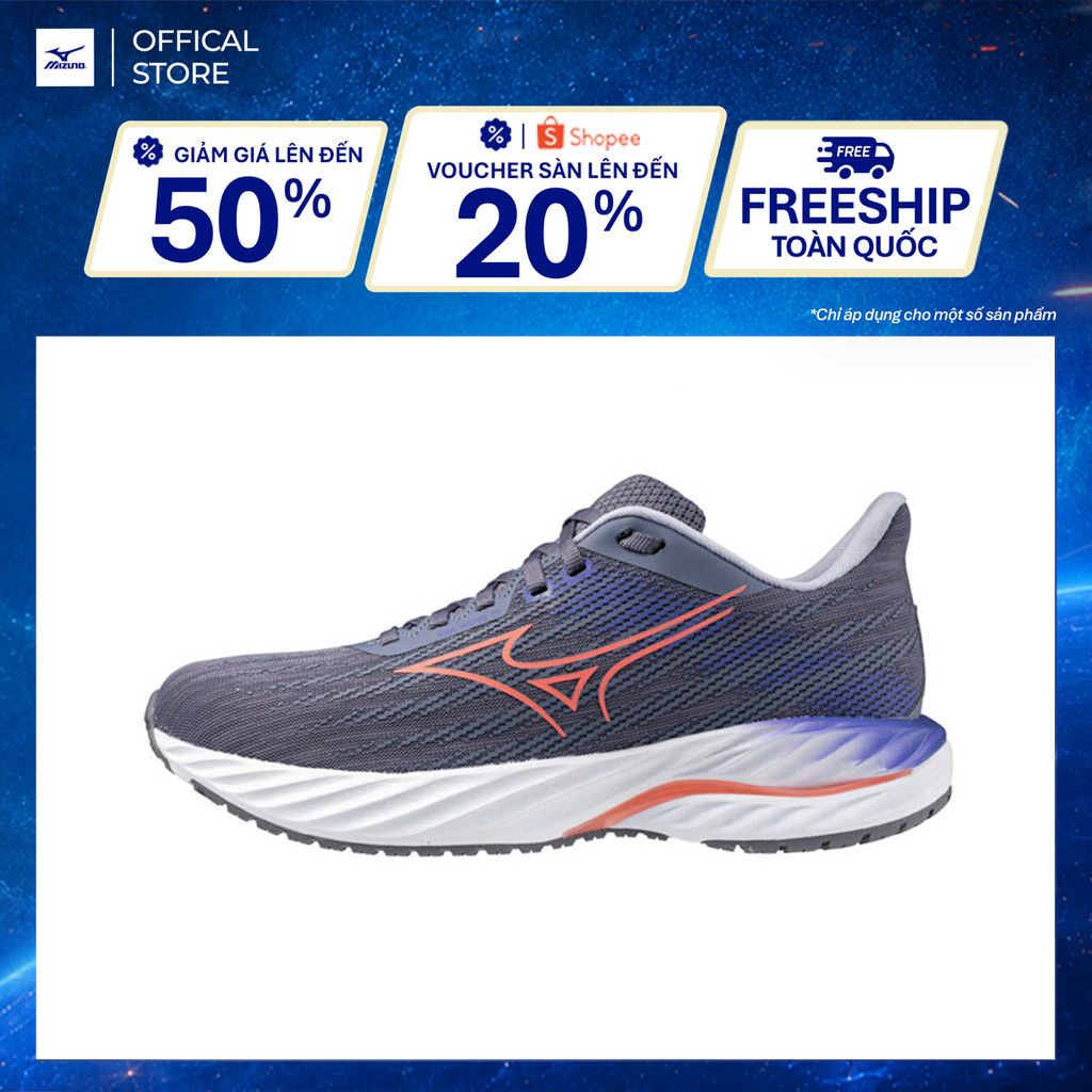 Giày Chạy Bộ Mizuno Wave Inspire 21 - Xám Tím - J1GD254471