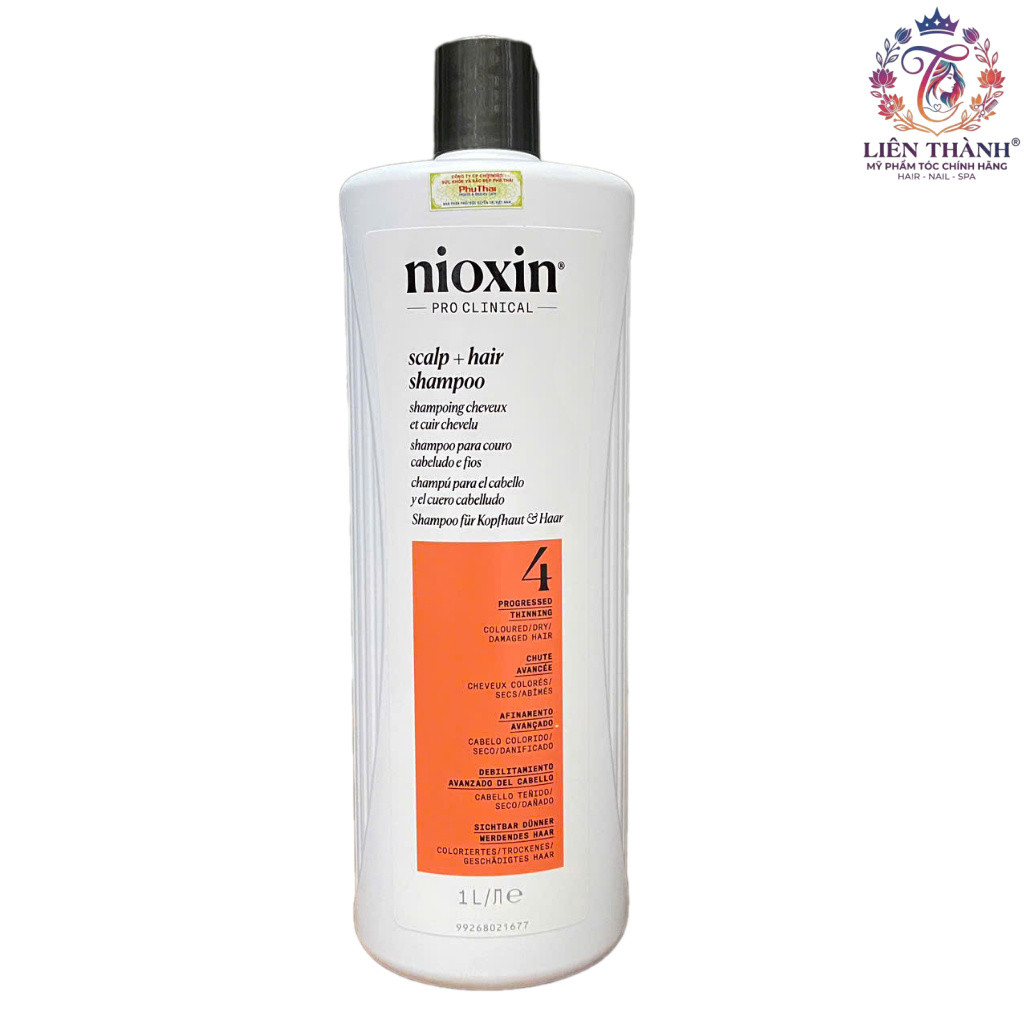 Dầu gội chống rụng tóc Nioxin System 4 Shampoo 1000ml ( New 2025 ) .LT