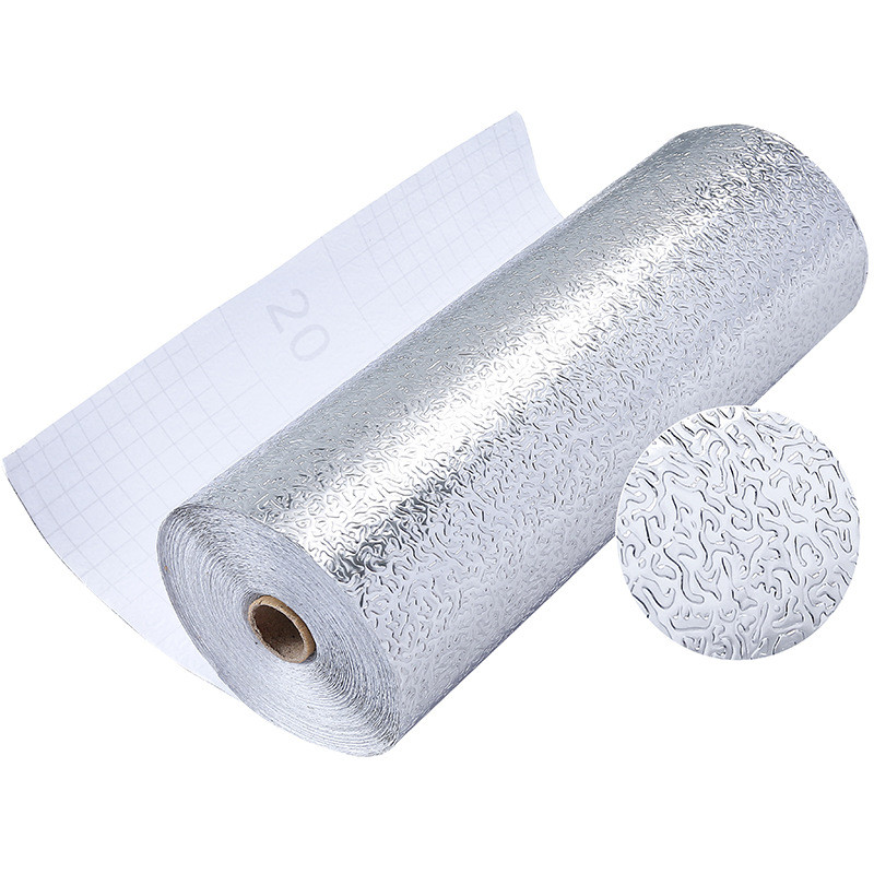 Nhà Bếp Chống Dầu Miếng Dán Tự Dính Tủ Nhôm Lá Tinfoil Chống Thấm Nước Chống Ẩm Thảm Tủ Thảm Dra