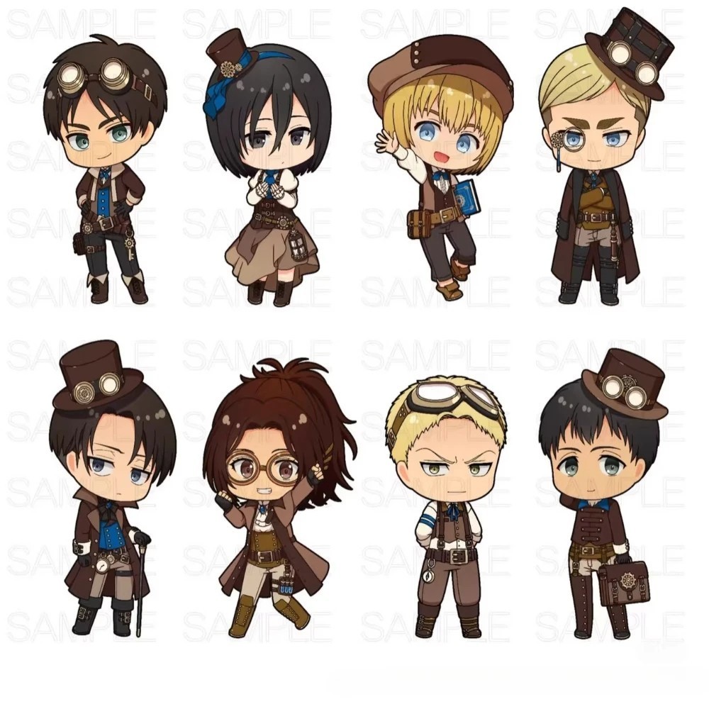 Mô hình Standee Anime Attack on Titan AOT Levi Ackerman Eren Yeager Mikasa Armin Erwin Smith chibi