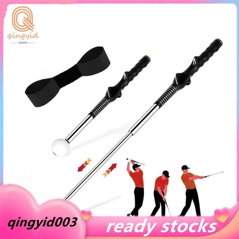 Golf Swing Practice Stick-Right Handed Retractable Golf Swing Trainer có dây đeo tay, Click Stick Hỗ