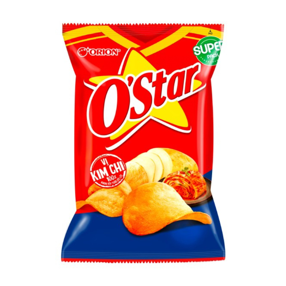 Snack khoai tây OStar vị kim chi 53g - 21653
