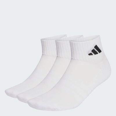 adidas Lifestyle CUSHIONED SPORTSWEAR ANKLE SOCKS 3 PAIR PACK Unisex White JZ0523