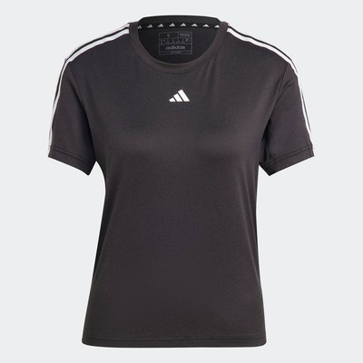 adidas Gym & Training Áo Thun 3 Sọc Train Essentials AEROREADY Nữ Đen IC5039