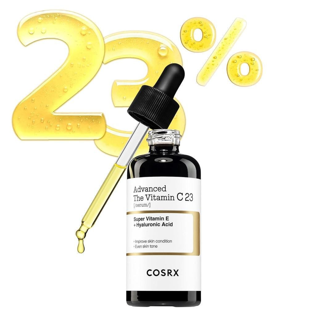 COSRX Advanced Pure Vitamin C 23% Serum với Vitamin E & (Đổi mới), Serum Vitamin C Hàn Quốc dành cho