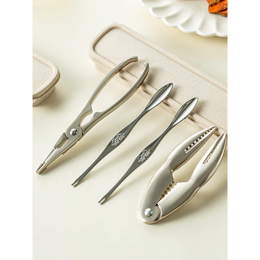 Onlycook Hộ Gia Đình Cua Ăn Dụng Cụ Inox Cua Kim Cua Cua Móng Vuốt Cua Kẹp Tám Cua Tháo Rời Cua Lông