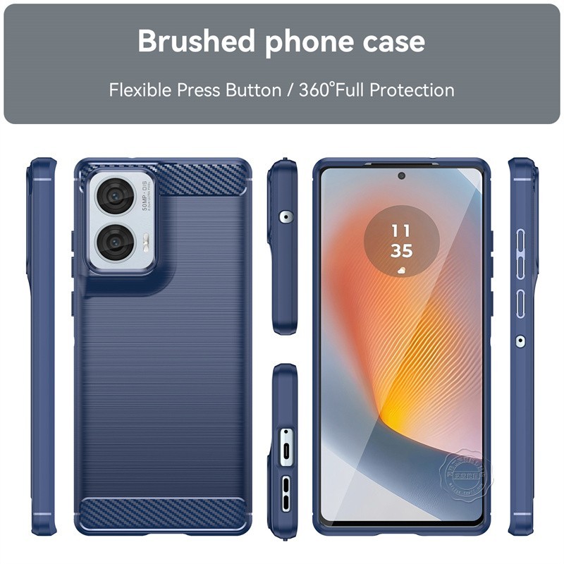 Thích hợp cho vỏ điện thoại motorola edge50fusion Silicone chống sốc moto edge50 Ốp bảo vệ hợp nhất 