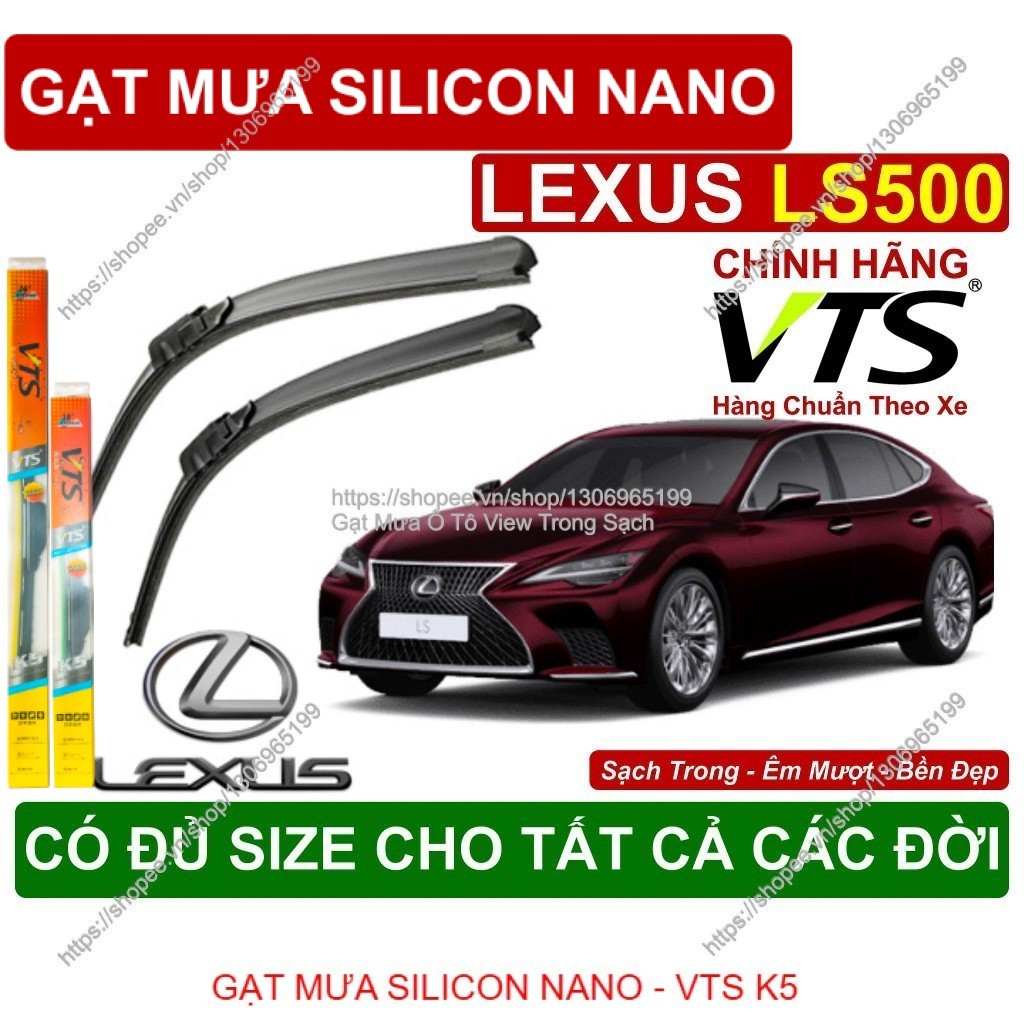 K5, Gạt Mưa Kính Lái Lexus LS500, Cặp Gạt Mưa Kính Lái Cho Các Dòng Xe Lexus LS500, Có Đủ Size Cho C