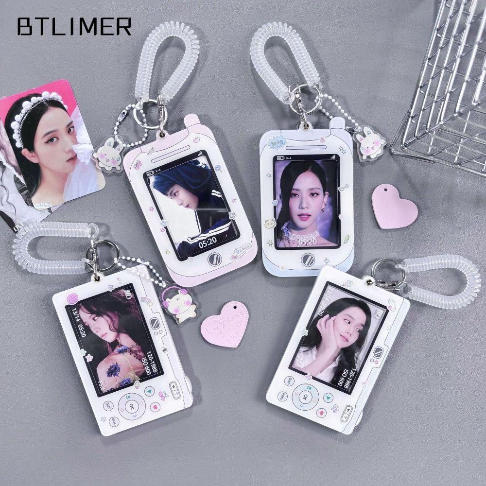 ESSECCOME Kpop Photocard Holder, ID Bus Cards Bảo vệ Acrylic Idol Photo Card Tay áo, Y2K Phong cách 