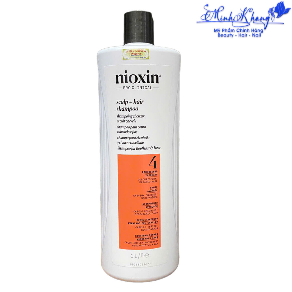 Dầu gội chống rụng tóc Nioxin System 4 Shampoo 1000ml ( New 2025 ) - MK
