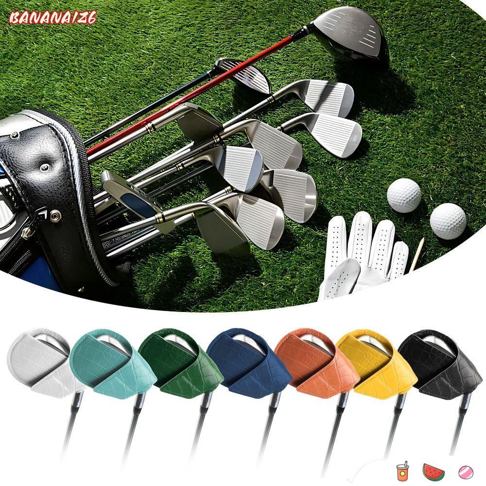 BANANA1Z6 Golf Iron Headcover, Da PU Họa Tiết Cá Sấu Golf Club Head Cover, Thiết Bị Tập Golf Chuyên 