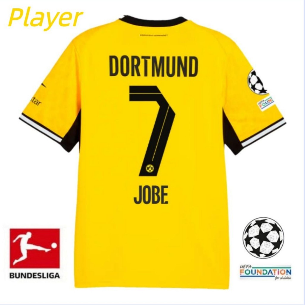 Số cầu thủ Borussia Dortmund Home Jersey 26-27 Áo sơ mi tay ngắn