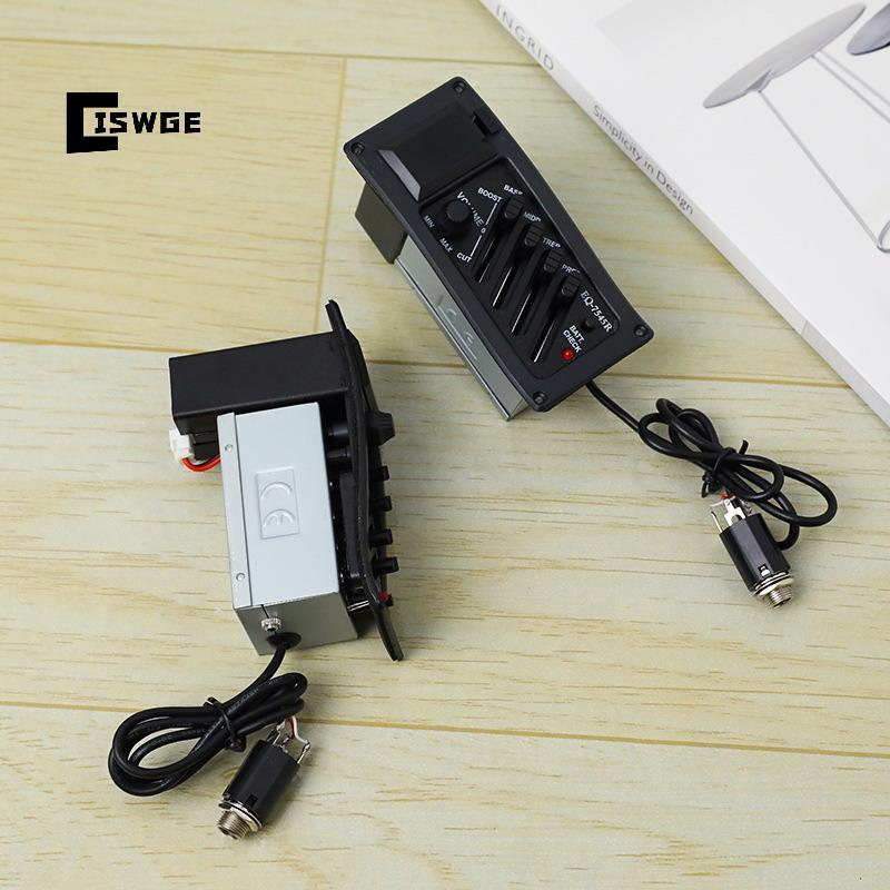 [CISWGE] Guitar Piup Acoustic Guitar EQ Piezo Piup Acoustic Guitar Piup Preamp Amplifier Bộ chỉnh âm