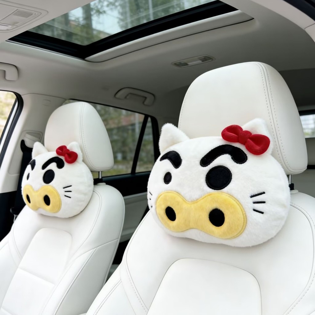 Crayon Shin-Chan Fat Toot Zaemon Tựa Đầu Ô Tô Gối Gối Ghế Ô Tô Crayon Shin-Chan Tựa Đầu Ô Tô