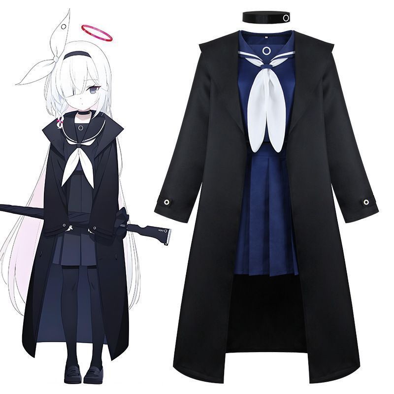 Trang phục cosplay Blue Archive Plana đầy đủ, cosplay Arona, trang phục cosplay Kuroko JK Blue Archi