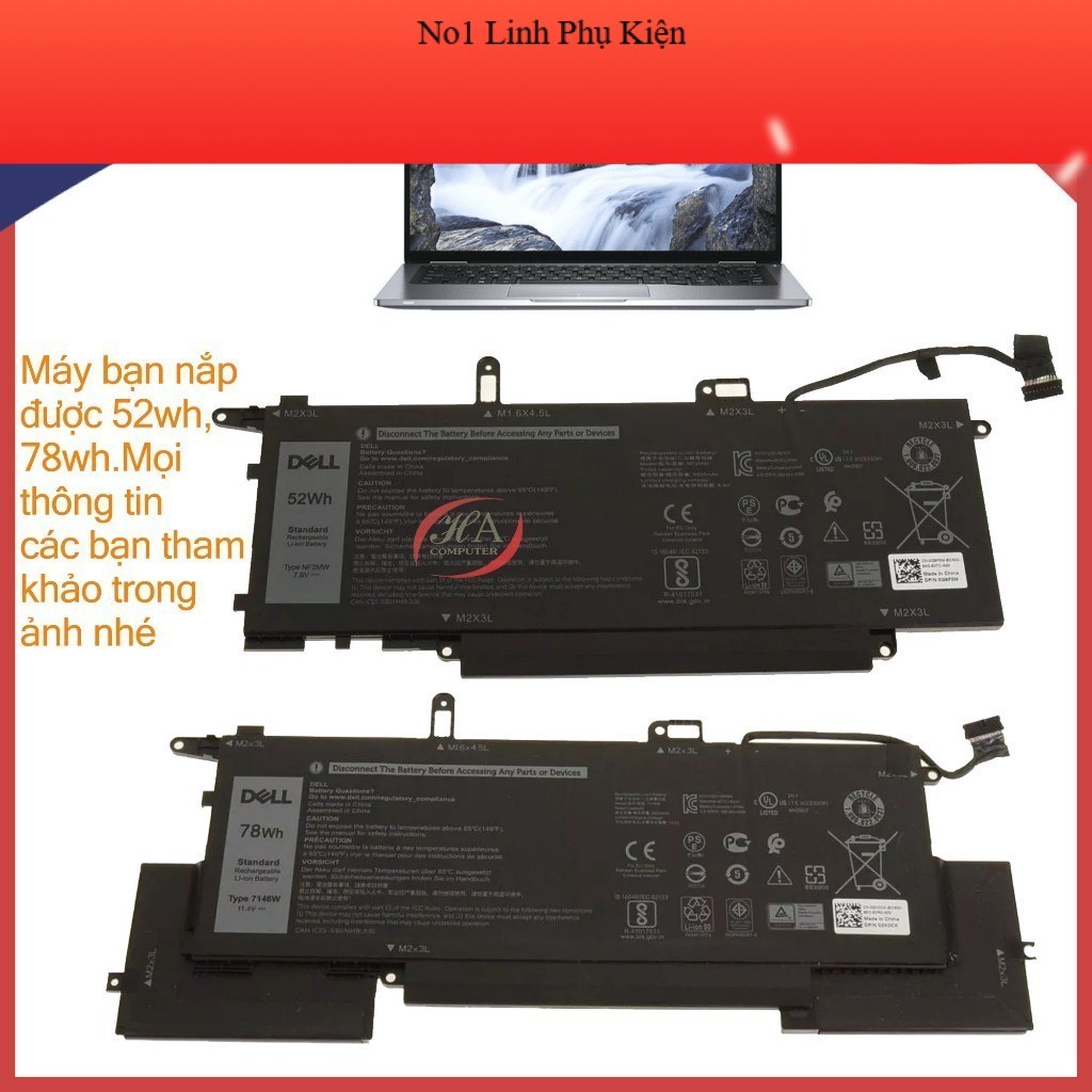 Pin Thay Thế cho Laptop Dell Latitude 7400 2-in-1