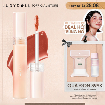 Son Kem Lì JUDYDOLL Matte Watery Tint Mịn lì Nhẹ môi Bền màu Mờ vân môi Không khô môi 2,4g
