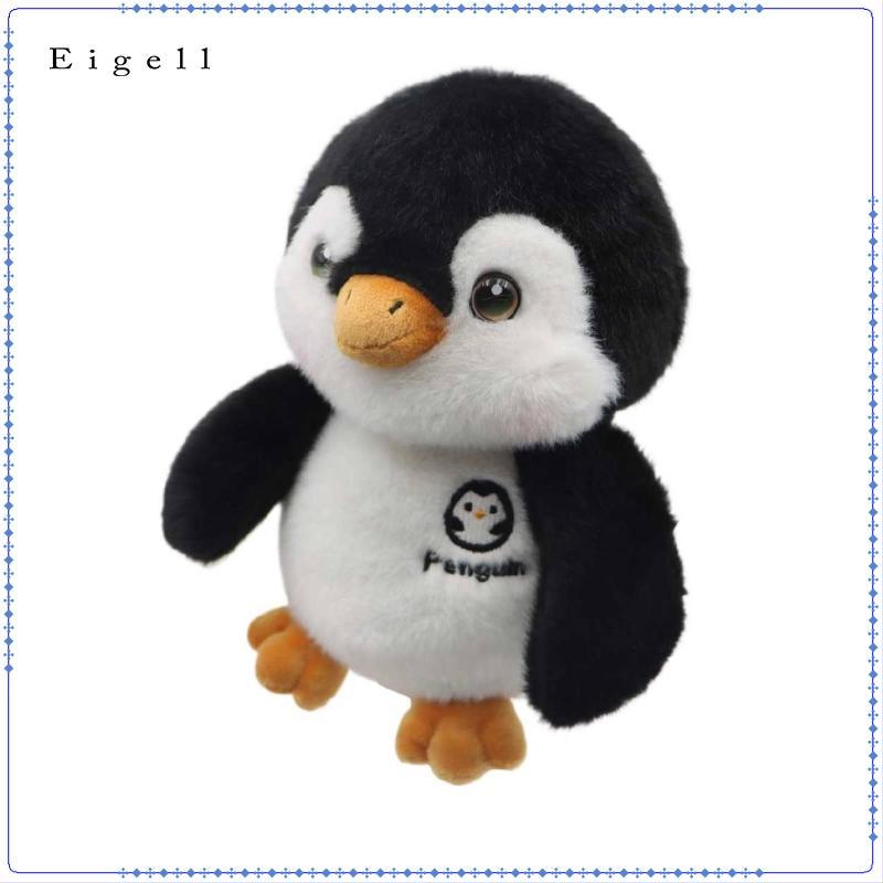 Eigall Penguin Driver Head Cover Fuzzy-Like Furry Penguin Golf Cover Đen và
