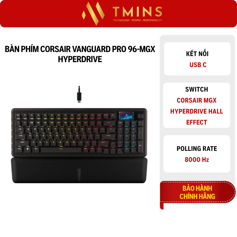 Bàn phím Corsair VANGUARD PRO 96-MGX Hyperdrive - Hàng chính hãng