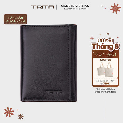 Ví nam da bò Trita (Thời trang nam cao cấp - Ví da RVN03) Bagsmart