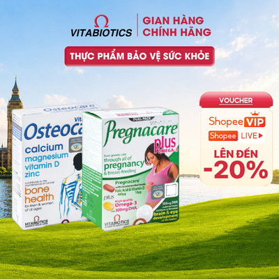 Bộ Dưỡng Chất Cho Phụ Nữ Mang Thai & Cho Con Bú TPBVSK Pregnacare Plus và Osteocare Tablets Vitabiotics