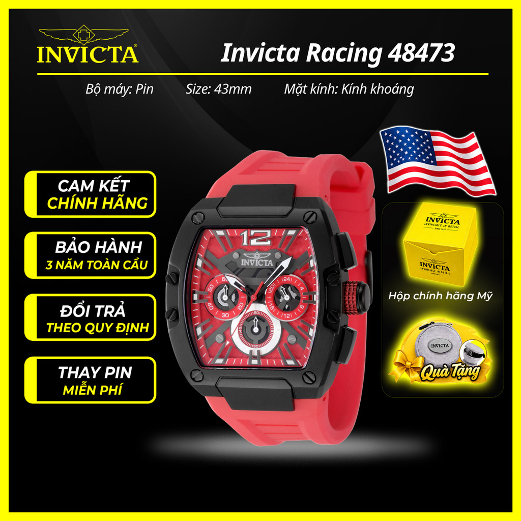 Đồng Hồ Nam Invicta Invicta Racing 48473 43mm Chính Hãng