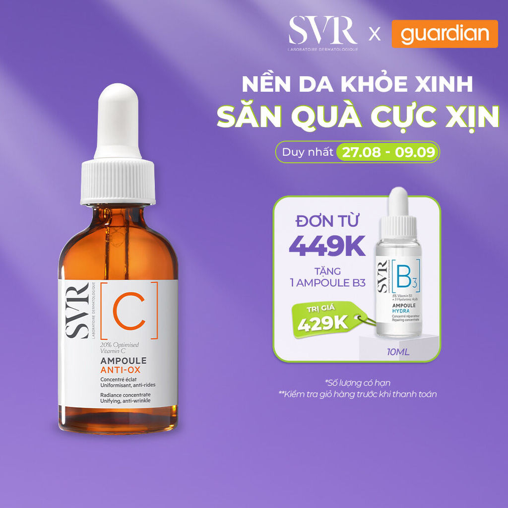 Tinh Chất Dưỡng Da Giúp Làm Sáng Và Chống Nhăn Da Svr [c] Ampoule Anti-ox 30ml | Guardian Việt Nam