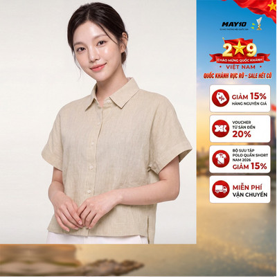 Áo Sơ mi nữ cộc tay May 10 mã 010226259G 2