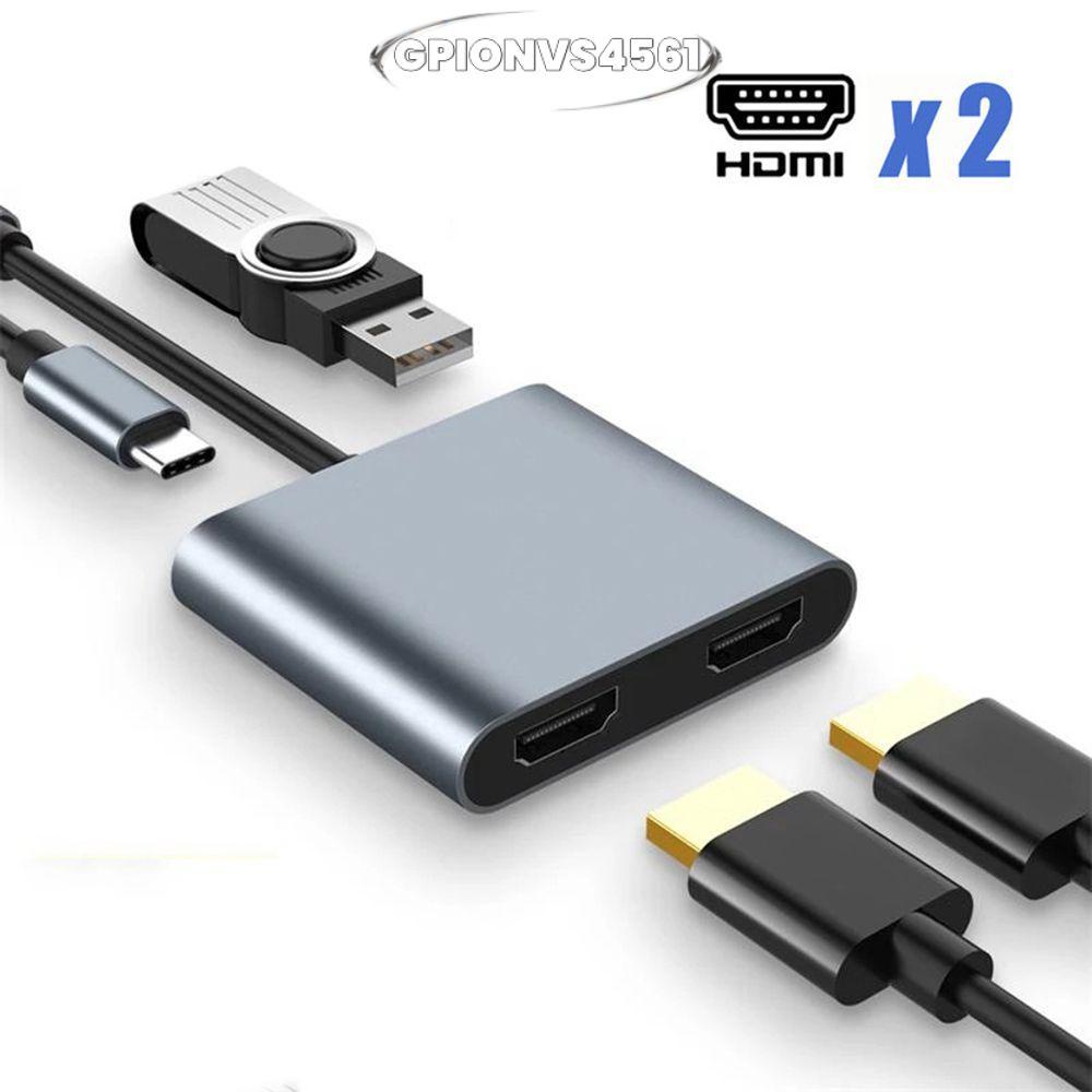 GPIONVS4561 USB C Hub 4K 60Hz 4 trong 1 Điện thoại PC Docking Station