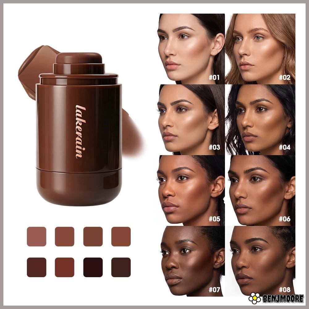 BENJMOORE Contour Stick, Hydrating Smooth Texture Bronzer Cream Stick, 8 màu lâu trôi Face Highlight