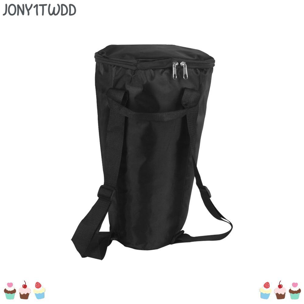 JONY1TD Drum Carry, Túi trống Djembe cỡ 8 Inch màu đen, Túi vải bền cho trống Djembe