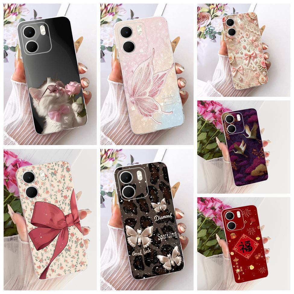 Dành Cho Oppo A5x 5G Ốp Lưng PKW110 Trong Suốt Hoa Sang Trọng Dễ Thương Sơn Thoáng Mát Vỏ Điện Thoại
