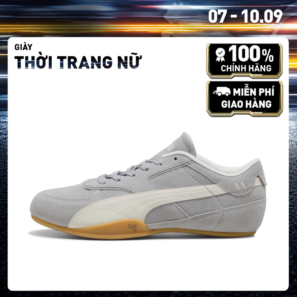 Giày Thời Trang PUMA Nữ Bella Mina Suede Wns Gray Echo-Gum Màu Xám