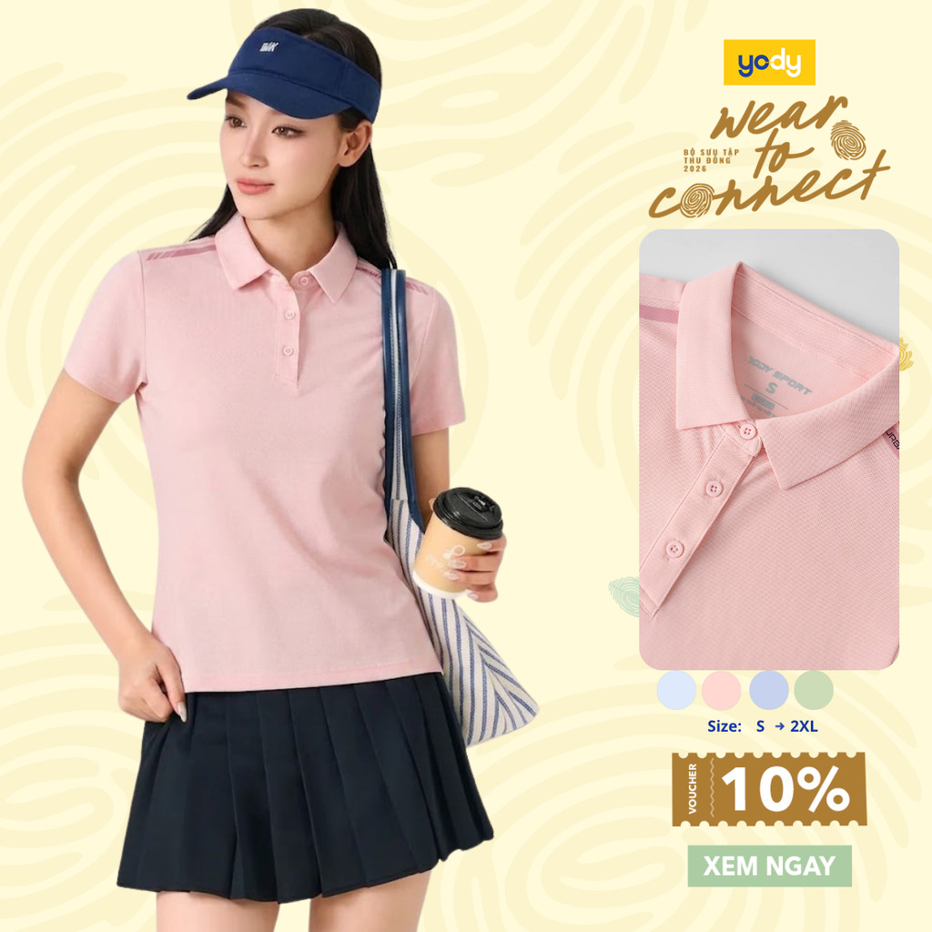 Áo Polo Nữ Yody Thể Thao Siêu Nhẹ Thoáng Khí WAPO26A050