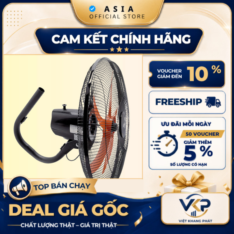 Thùng 2 quạt treo tường cổ cò Asia 80W, gió mạnh, tiếng êm, tiết kiệm điện L20002-DV0 - SHOP VKP