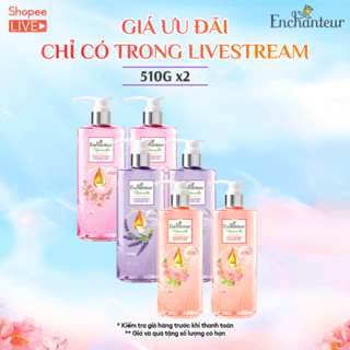 Combo 2 Sữa tắm dưỡng da thiên nhiên Enchanteur Naturelle ( 510g x 2 ) - Live