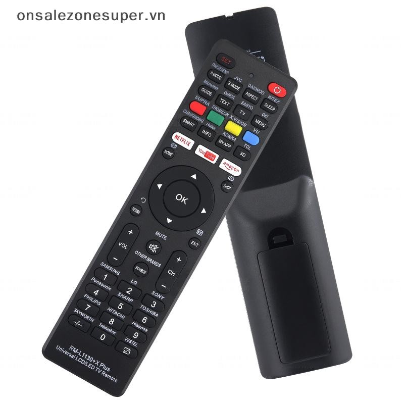 Ons Universal RM-L1130 + X Điều khiển từ xa thay thế cho tất cả các thương hiệu TV truyền hình RM-L1
